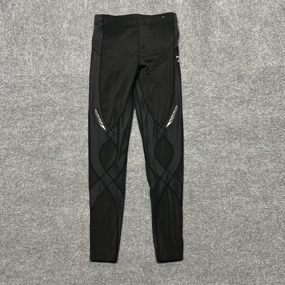 CW-X Leggings Womens Medium Black Compression Coolmax Running Support 2358094